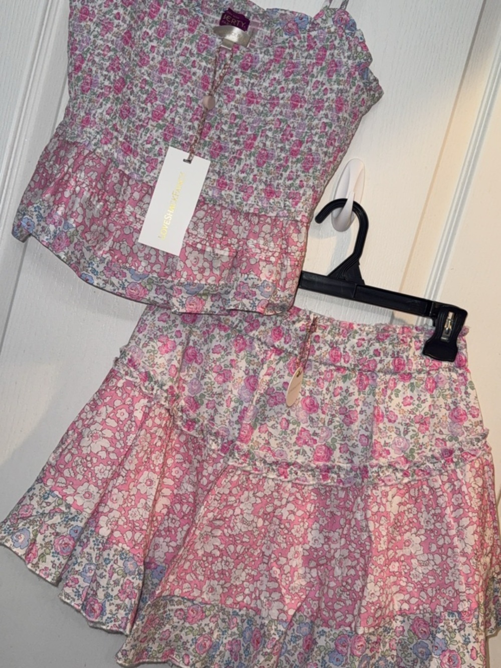 Love Shack Fancy Bardon Skirt & Marzenia Top Paddington Poppy NWT! M - L
